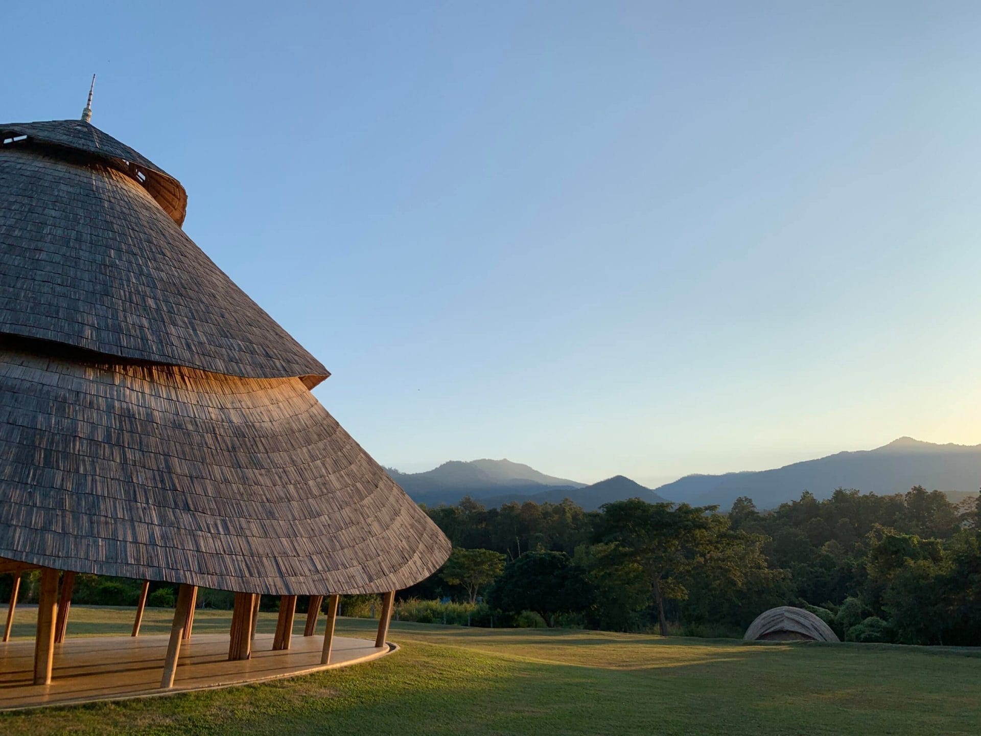 Bamboo Meditation by Chiangmai Life Construction (CLC) 1 Bamboo Meditation Cathedral & Sunset Sala by CLA