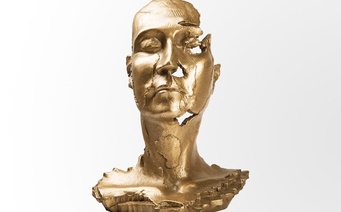 5 Artsy Additions To Make Your Home Look More Lavish 3 Evolve IndiaAntique Gold Face Sculpture Evolve India 1