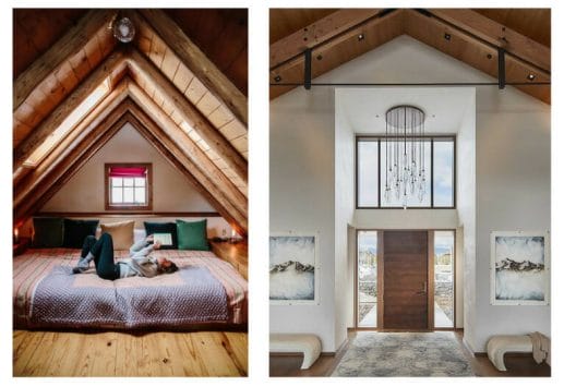 High and low ceiling visual difference