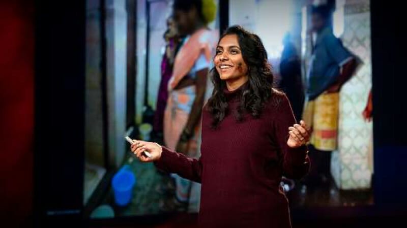 Smruti Jukur Johari at one of her TED talks. (ted.com)