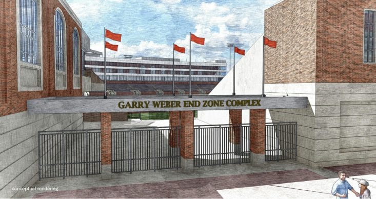 A Garry Weber Training Complex being designed at SMU’s Gerald J. Ford Stadium by HOK 3 Garry Weber training complex