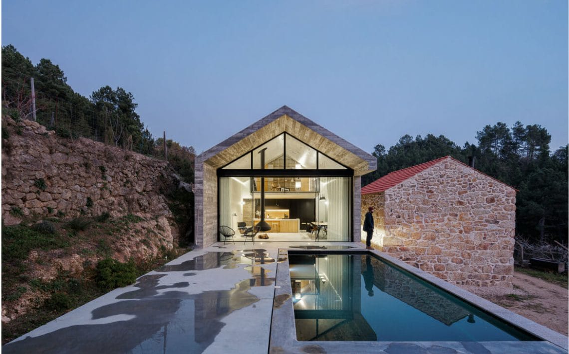 Casa NaMora The Farmhouse in Portugal that marries Granite and Concrete