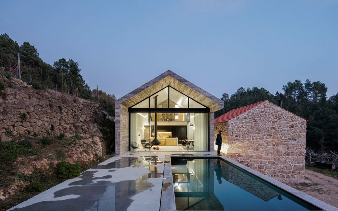 Casa NaMora The Farmhouse in Portugal that marries Granite and Concrete 