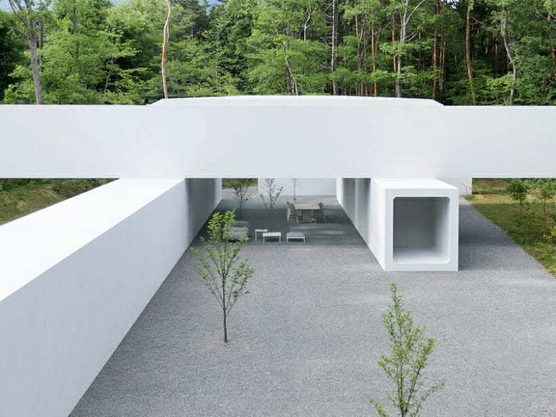 Culvert Guesthouse by Nendo, Japan - A haven in the between the pines
