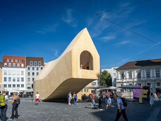 Fuggerei Next500 Pavilion by MVRDV is a mixture of Nostalgia and vision