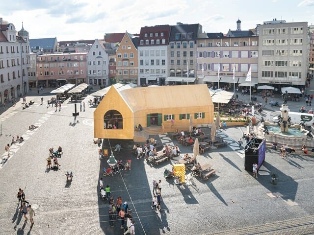 Fuggerei Next500 Pavilion by MVRDV is a mixture of Nostalgia and vision