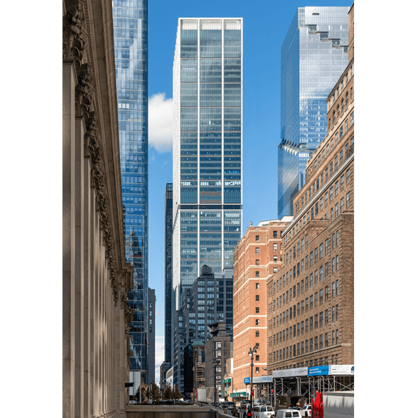 50 Hudson Yards, a 78-story office building by Foster + Partners in New York