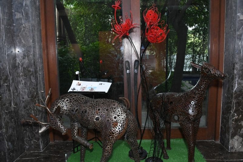 Artist Gopal Namjosh meticulously crafted metal installation made it to the TDJ architecture exhibition 2022
