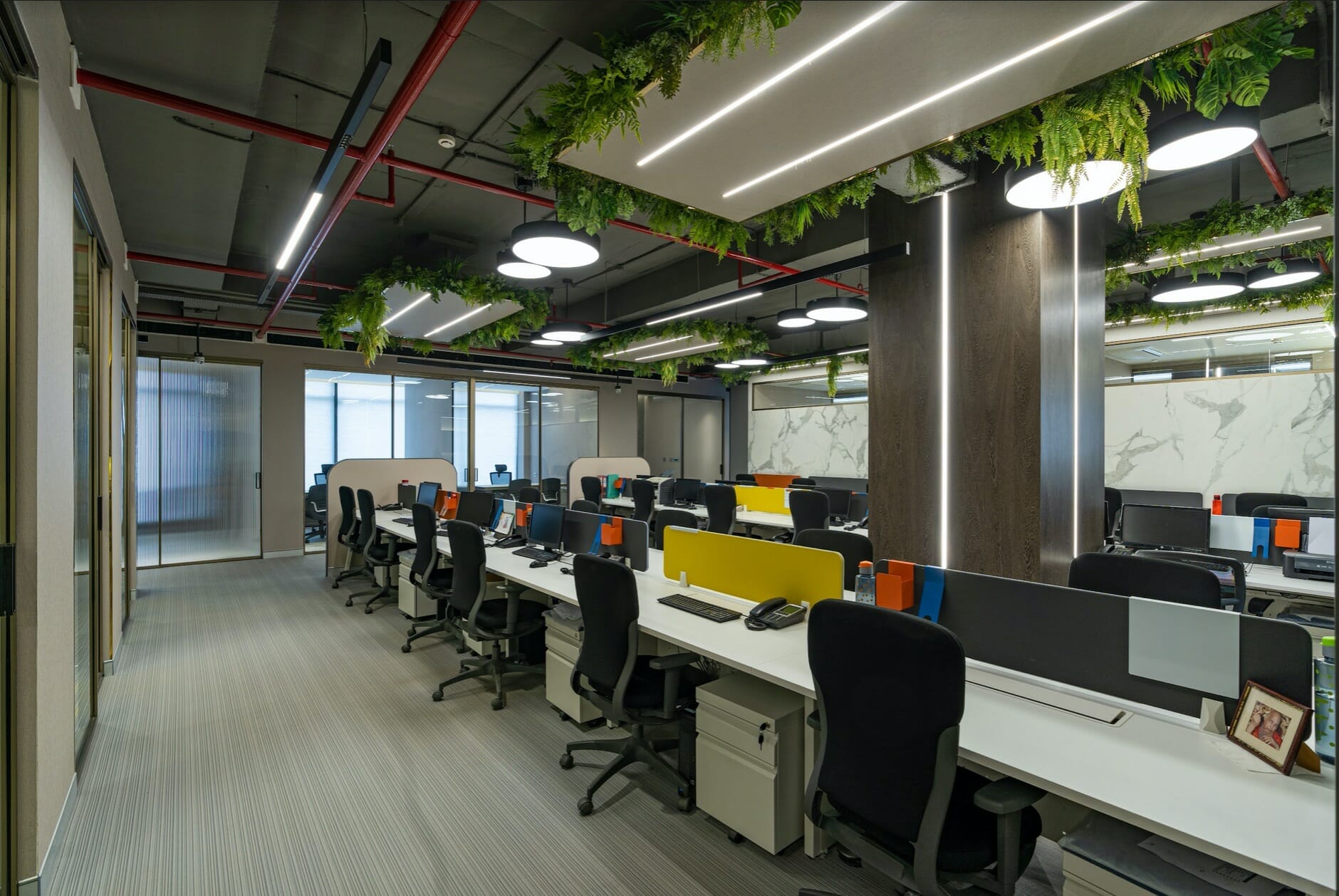 Designed by LTDF, this office in Gurugram is a youthful affair of design and tech
