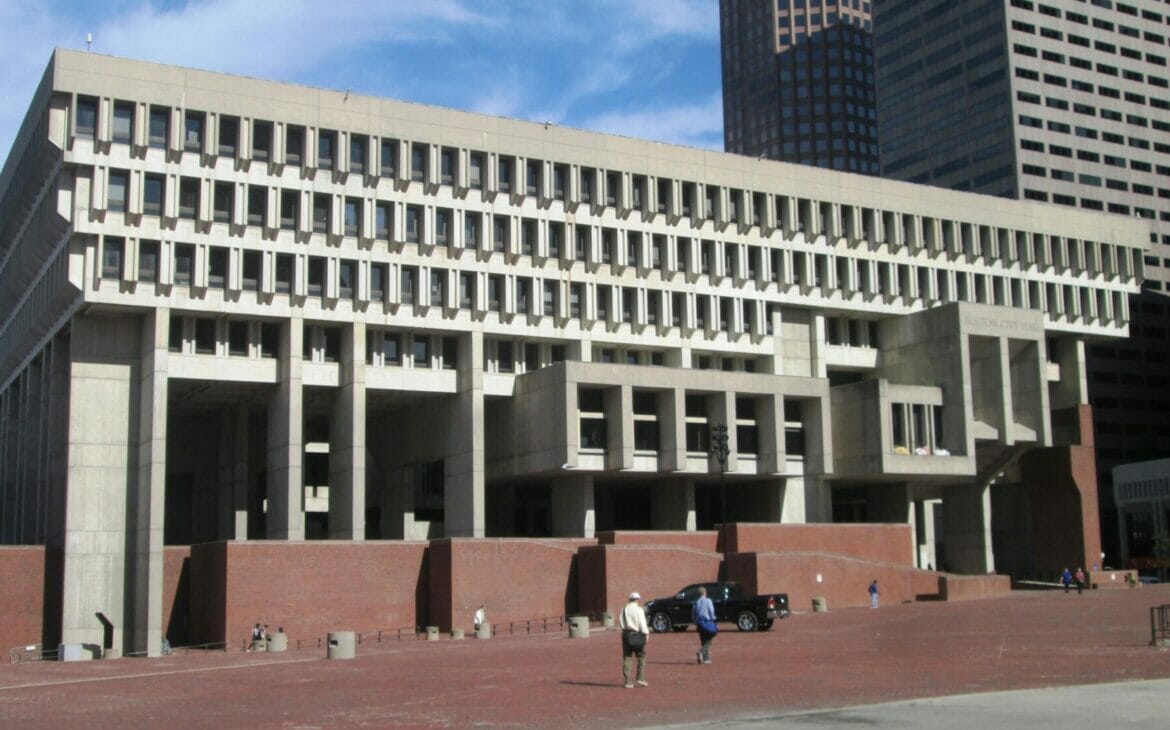 Boston City Hall a fine example of American architecture 