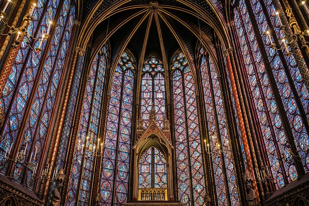 Interior of Sainte-Chapelle