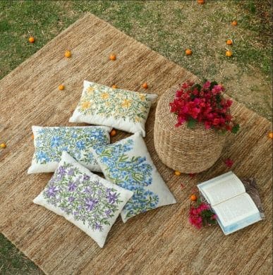 Sarita Handa's Artisanal Summer Cushion Collection