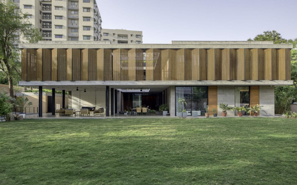A 2100 sqm Villa in the Heart of Ahmedabad designed by Ar. Hartmut Wurster