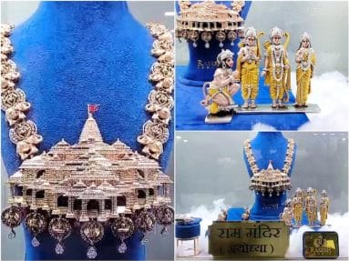 Necklace On Ayodhya Ram Mandir-Theme With 5000 Diamonds