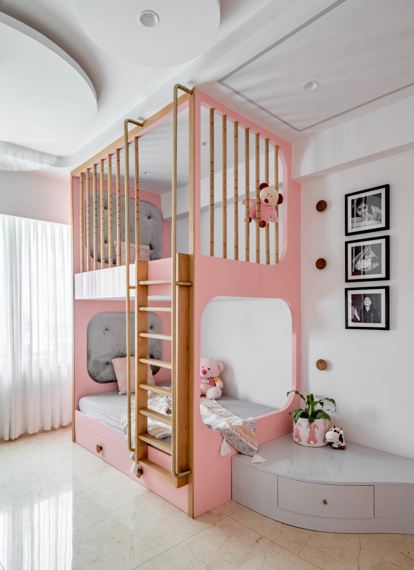 1500 sqft Home in Ahmedabad Seamlessly Marrying Functionality with Aesthetic Appeal 10 15 DAUGHTERS BEDROOM
