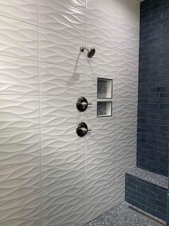 3D Tile Bathroom design