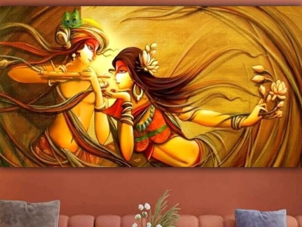 17 Must-Have Paintings as per Vastu to Bring Positive Energy to Your Living Room 10 Radha and Krishna Paintings