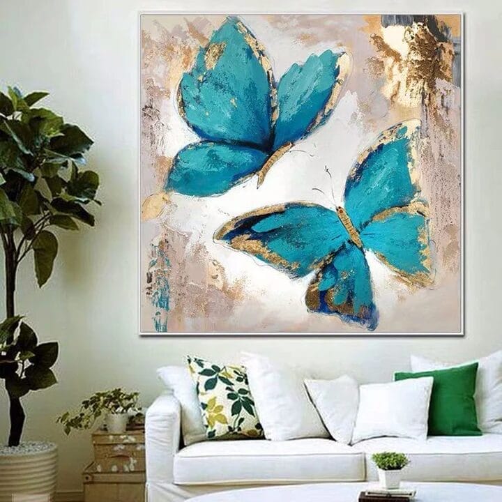 17 Must-Have Paintings as per Vastu to Bring Positive Energy to Your Living Room 14 Butterfly Paintings