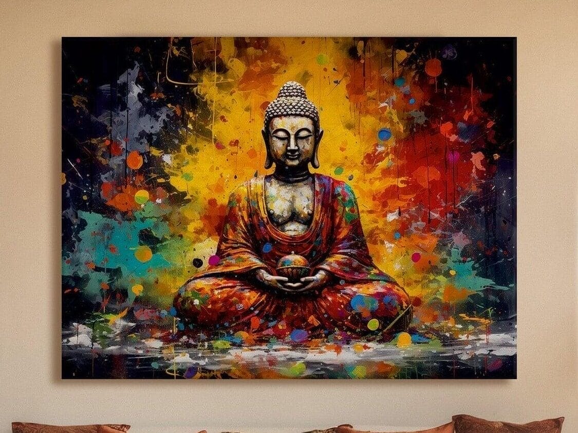 17 Must-Have Paintings as per Vastu to Bring Positive Energy to Your Living Room 2 Buddha Paintings