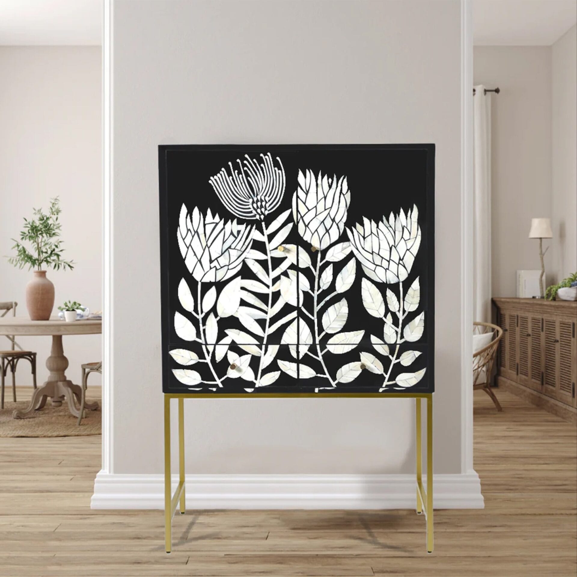 CasaGold Unveils Stunning Inlay Cabinet Collection 2 CasaGold; Inlay Cabinet Collection